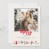 12 Days of Christmas ecru Photo Feiertagskarte (Vorderseite)