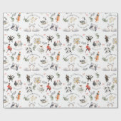 12 Days of Christmas Holiday Geschenkpapier (Flach)