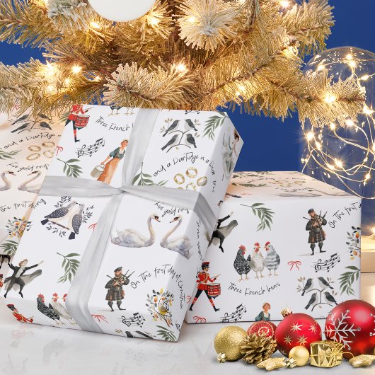 12 Days of Christmas Holiday Geschenkpapier