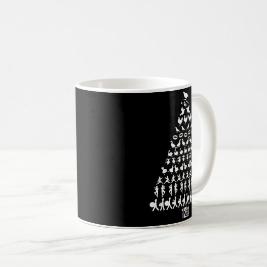 12 Days Of Christmas Tree Clic Holiday Christmas C Kaffeetasse (VorderseiteRechts)