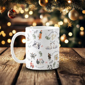 12 Days of Christmas Vintage Kaffeetasse