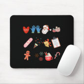 12 Days Of Cna Life Nurse Merry Christmas Pajamas Mousepad (Mit Mouse)