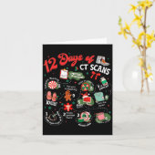 12 Days Of Ct Scans Christmas Ct Tech Cat Scan Karte (Gelbe Blume)