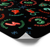 12 Days Of Dentistry Christmas Dental Squad Crew D Poster (Ecke)