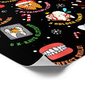 12 Days Of Dentistry Dentist Xmas Tooth Christmas Poster (Ecke)
