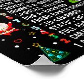 12 Days Of Dispatching Funny Christmas Dispatcher  Poster (Ecke)