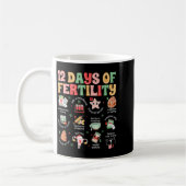 12 Days Of Fertility Ivf Nurse Christmas Ob Gyn Tr Kaffeetasse (Links)