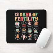 12 Days Of Fertility Ivf Nurse Christmas Ob Gyn Tr Mousepad (Mit Mouse)