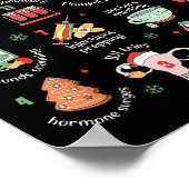 12 Days Of Fertility Ivf Nurse Christmas Ob Gyn Tr Poster (Ecke)