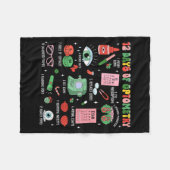 12 Days Of Optometry Christmas Eye Doctor Optometr Fleecedecke (Vorderseite (Horizontal))