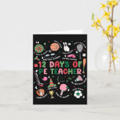 12 Days Of Pe Teacher Physical Education Gym Coach Karte (Gelbe Blume)
