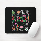 12 Days Of Pe Teacher Physical Education Gym Coach Mousepad (Mit Mouse)