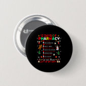 12 Days Of Pharmacy Funny Christmas Pharmacist Tec Button (Vorne & Hinten)