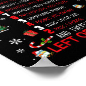 12 Days Of Pharmacy Funny Christmas Pharmacist Tec Poster (Ecke)