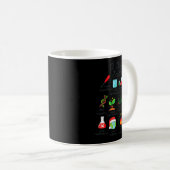 12 Days Of Science Funny Science Teacher Christmas Kaffeetasse (VorderseiteRechts)