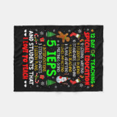 12 Days Of Teaching Special Education Ieps Sped Te Fleecedecke (Vorderseite (Horizontal))