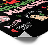 12 Days Of Veterinary Medicine Funny Christmas Vet Poster (Ecke)