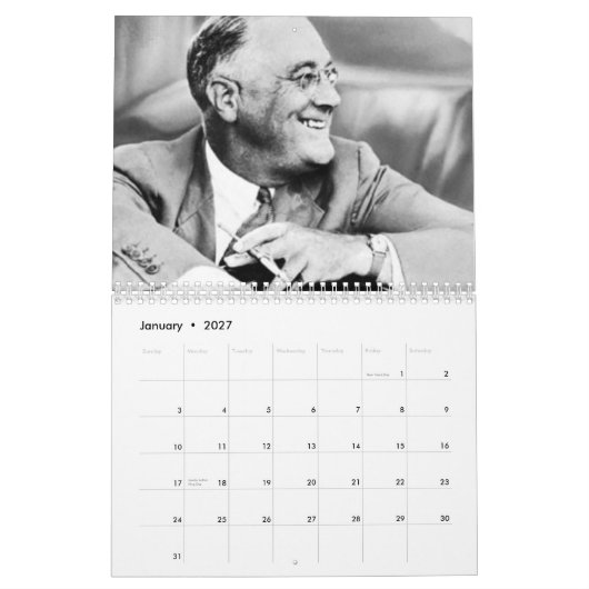12 demokratische Präsidenten Kalender (Jan 2027)