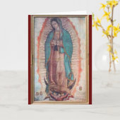 12. Dezember Unsere Lady von Guadalupe Karte (Gelbe Blume)