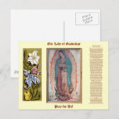 12. Dezember    Unsere Lady von Guadalupe Postkarte (Vorne/Hinten)