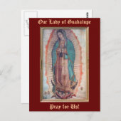 12. Dezember    Unsere Lady von Guadalupe Postkarte (Vorne/Hinten)