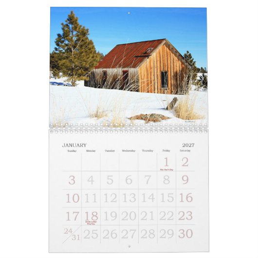 12, DIE WEISSEN BERGE KALENDER (Jan 2027)