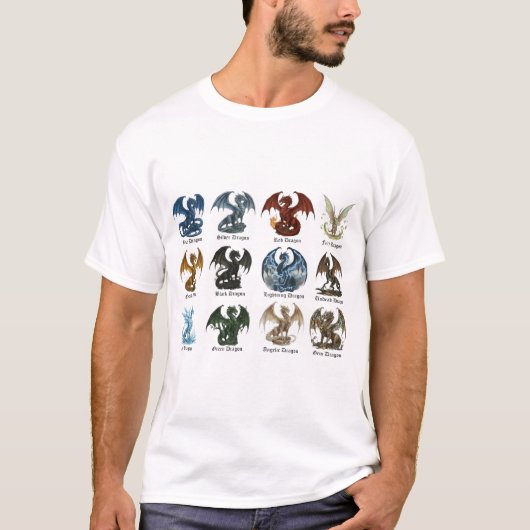 12 Drachen T-Shirt (Vorderseite)