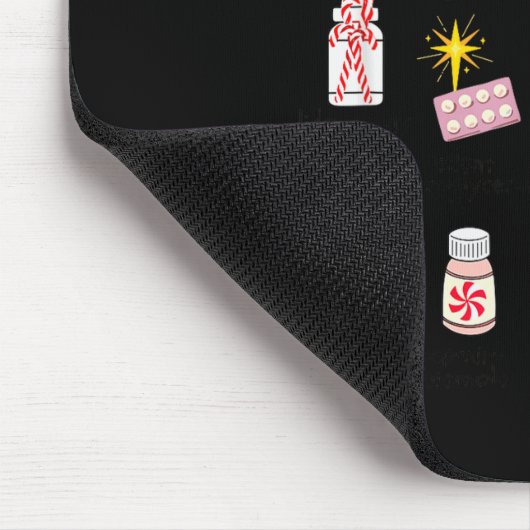 12 Drugs Of Christmas Nurse Pharmacy Technician Ph Mousepad (Ecke)