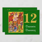 12 Drummer Drumming Niedliche Tiere Personalisiert (Vorne/Hinten)