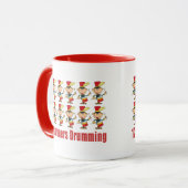 12 Drummer Drumming Tasse (Vorderseite Links)