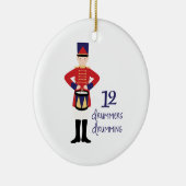 12 Drummer Keramik Ornament (Rechts)