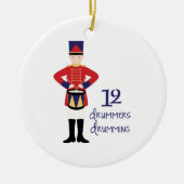 12 Drummer Keramik Ornament (Vorne)