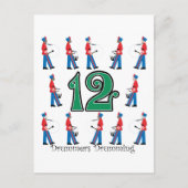 12 Drummer Postkarte (Vorderseite)
