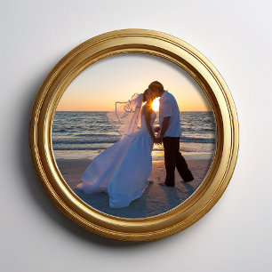 12" Durchmesser Circle Shape Wedding Fotodruck