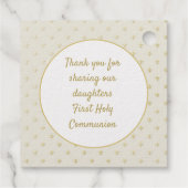 12 ECHTE FOLIE Katholik Vielen Dank 1. HOLY COMMUN Geschenkanhänger (Rückseite)