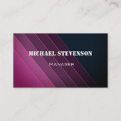 12 .Elegant, Streifen, gestreiftes Muster Visitenkarte (Vorderseite)