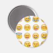 12 Emoji Magnet (Vorderseite/Rückseite)