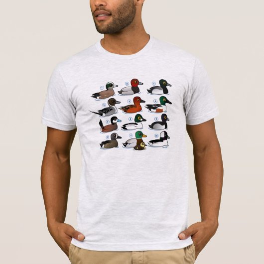 12 Enten mit Schlüssel T-Shirt (Vorderseite)