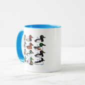 12 Enten mit Schlüssel Tasse (Vorderseite Links)