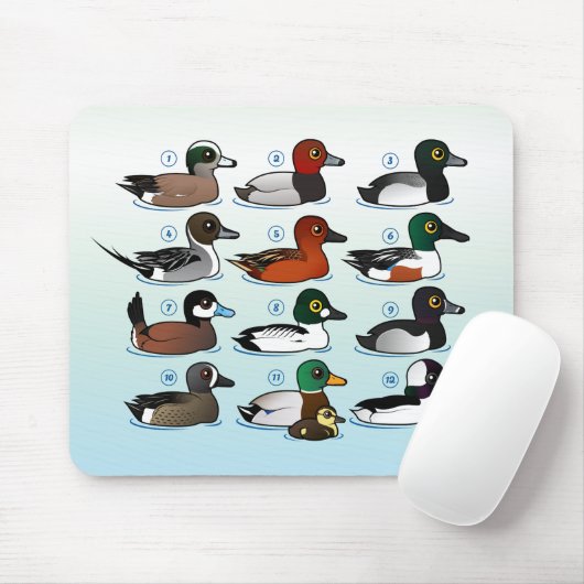 12 Enten Mousepad (Mit Mouse)
