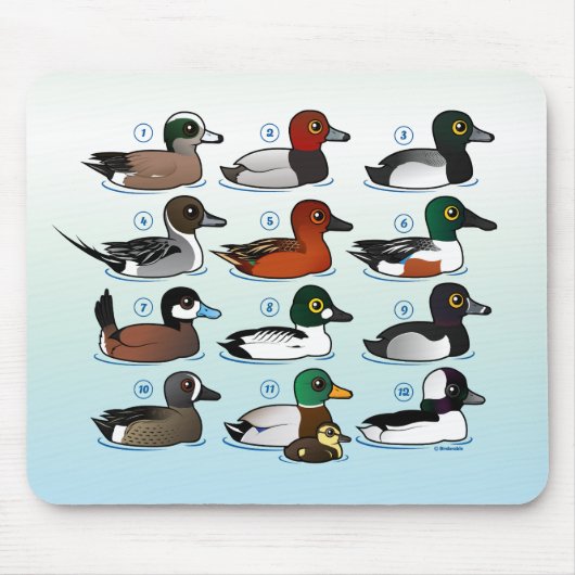 12 Enten Mousepad (Vorne)