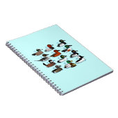 12 Enten Notizblock (Rechte Seite)