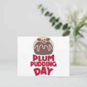 12. Februar - Pudding Day Postkarte (Stehend Vorderseite)