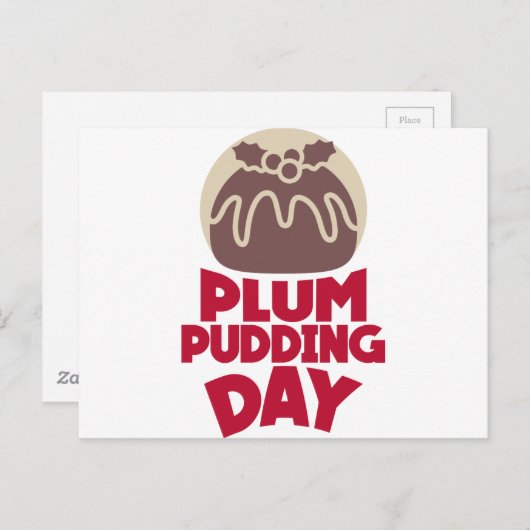 12. Februar - Pudding Day Postkarte (Vorne/Hinten)