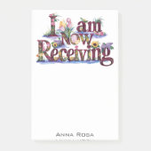 *~* 12 Floral Ich erhalte JETZT AP85 Manifesting Post-it Klebezettel (Vorderseite)