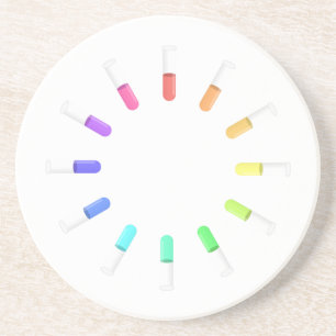 12 Flüssigkeiten Getränkeuntersetzer