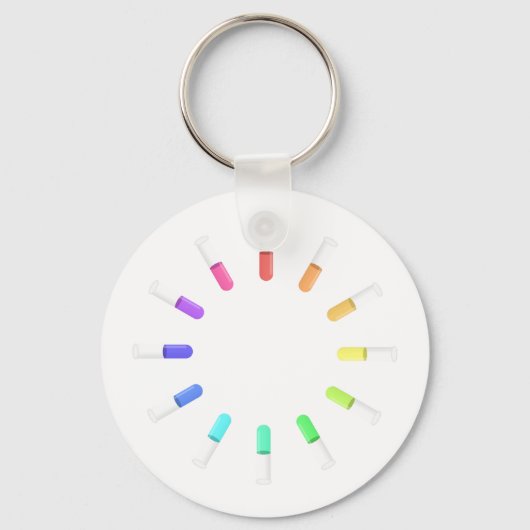 12 Flüssigkeiten Schlüsselanhänger (Vorderseite)