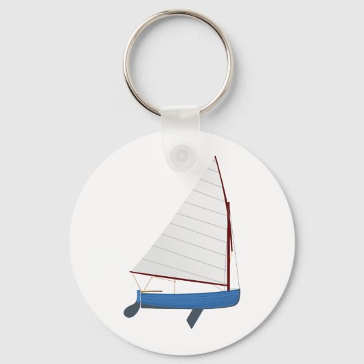 12 Foot Sailing Dinghy Schlüsselanhänger (Vorderseite)