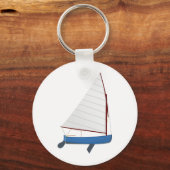 12 Foot Sailing Dinghy Schlüsselanhänger (Vorderseite)