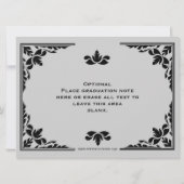 12 Foto Abschluss Collage-6x8 Grad Bekanntgabe Einladung (Rückseite)